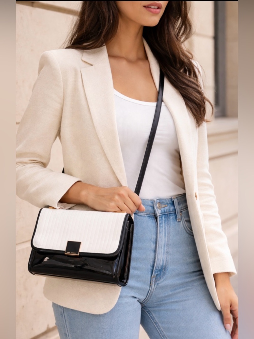 Ted Baker  Patent Leather Satchel / Crossbody